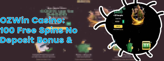 Ozwin casino sign up bonus